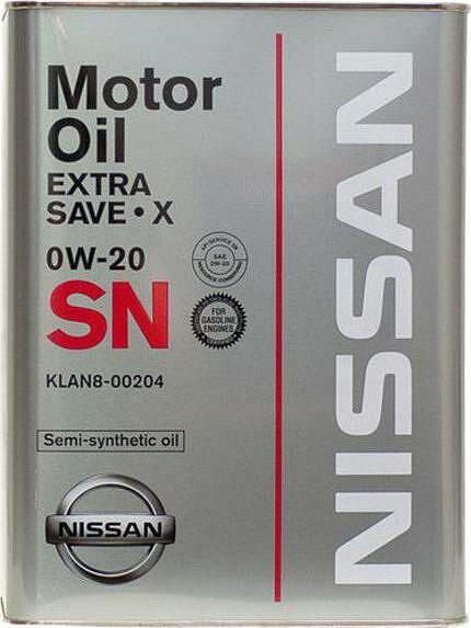 Nissan SN Extra Save X 0W-20 4л