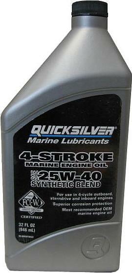 Quicksilver 4-Stroke Synthetic Blend Marine 25W-40 1л
