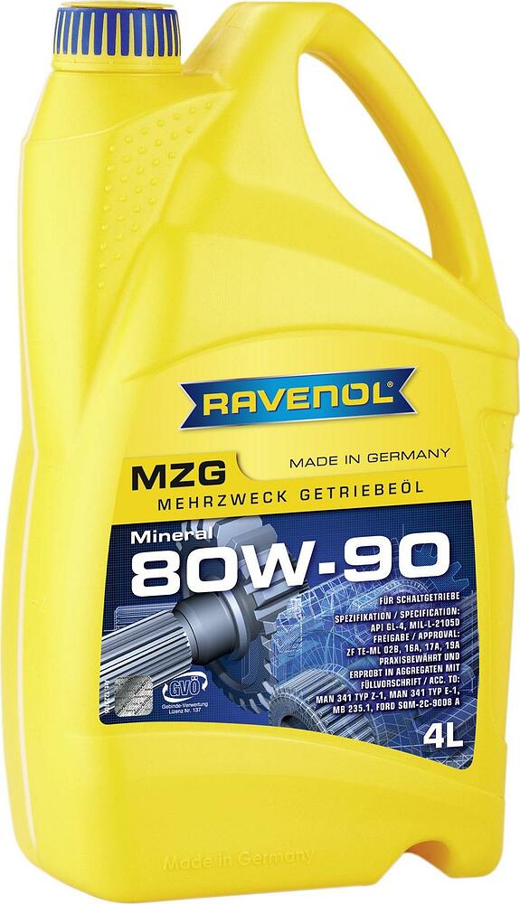 Ravenol Getriebeoel MZG 80W-90 GL-4 4л