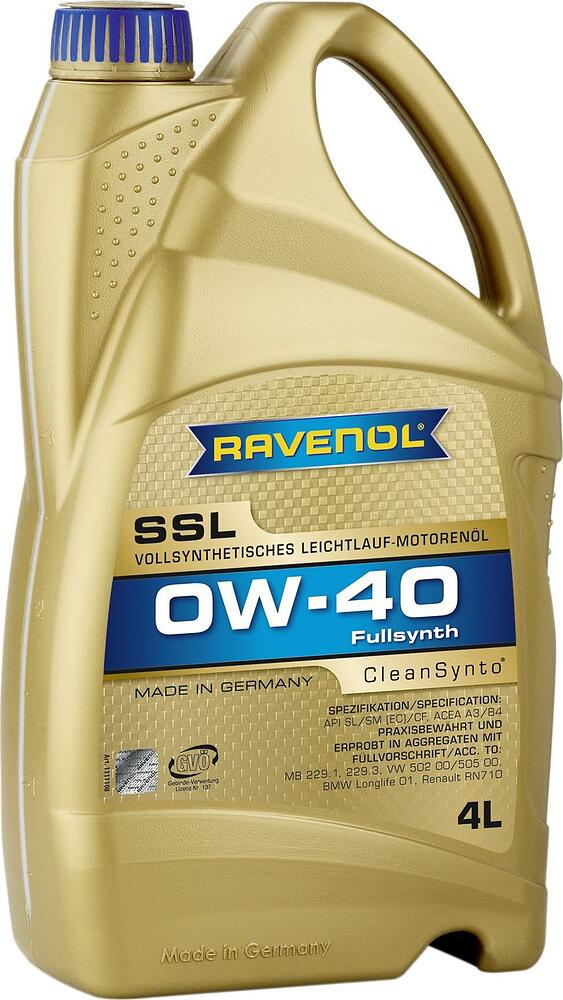 Ravenol Super Synthetik OEL SSL 0W-40 4л
