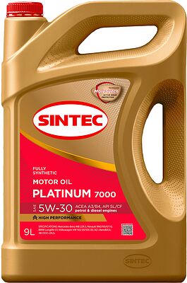 Sintec Platinum 7000 5W-30 SL/CF A3/B4 9л