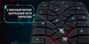 Tecnología V-образный дизайн протектора