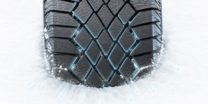 Tecnología Bordes de enganche con la nieve
