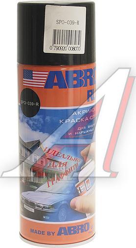 КРАСКА-СПРЕЙ № 39 ЧЁРНАЯ БЛЕСТЯЩАЯ ABRO Rus