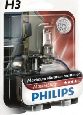 Лампа PHILIPS H3 24V- 70W (PK22s) MasterDuty (блистер 1шт)