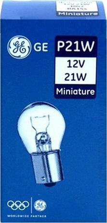 Лампа автомобильная P21W 12V-21W (BA15s) (GE)