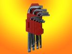 Набор ключей TORX, 9 шт.T10 - T50, стандартные