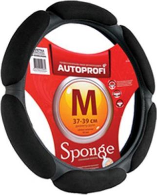 Оплетка АВТОПРОФИ замша (6 подушечек) черный SP-5026 BK/BK XL1/10