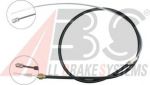 ABS K18276 Трос ручн.тормоза VW New Beetle/Golf 4/Audi A3/Skoda Octavia все 96- (K11706->K18276) (1J0609721E)
