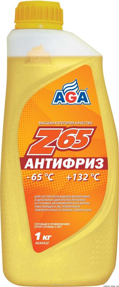 Антифриз AGA Z-65 желтый (1кг)042Z