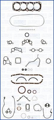 AJUSA 50094300 комплект прокладок, двигатель на NISSAN CHERRY II Traveller (VN10)
