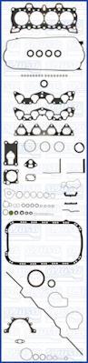 AJUSA 50115800 комплект прокладок, двигатель на HONDA CONCERTO (HW, MA)