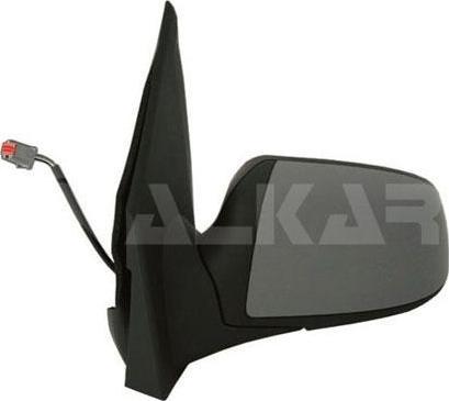 ALKAR Зеркало боковое лев.электр.обогр..выпук.под лак.Ford Fusion 02- (1443310, 6125393)