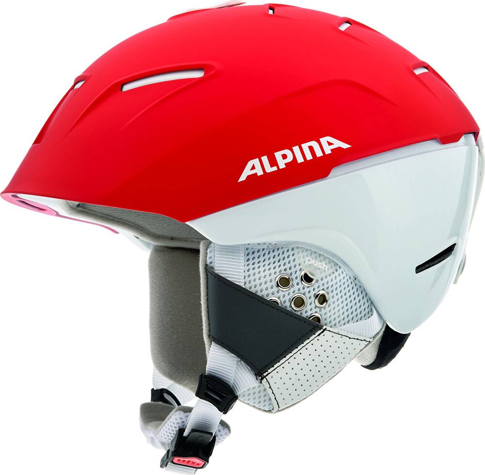 Зимний Шлем Alpina CHEOS SL red-white (см:55-59)