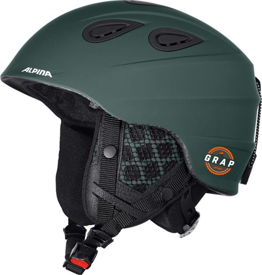 Зимний Шлем Alpina GRAP 2.0 L.E. pine-green matt (см:54-57)