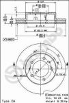 AP 24526 тормозной диск на NISSAN VANETTE автобус (C22)