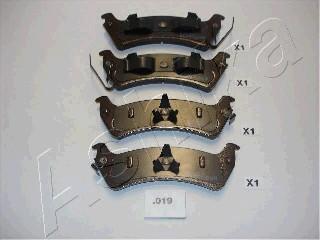 Ashika 51-00-019 комплект тормозных колодок, дисковый тормоз на JEEP GRAND CHEROKEE I (ZJ)