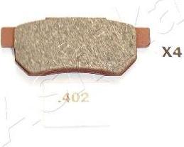 Ashika 51-04-402 комплект тормозных колодок, дисковый тормоз на HONDA ACCORD III (CA)