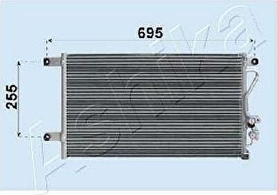 Ashika CND163018 конденсатор, кондиционер на MITSUBISHI PAJERO SPORT (K90)