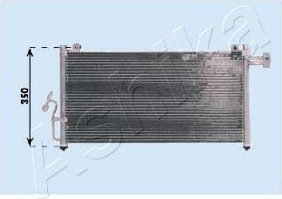 Ashika CND253011 конденсатор, кондиционер на MAZDA 323 S VI (BJ)