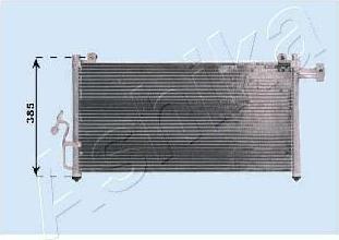 Ashika CND253014 конденсатор, кондиционер на MAZDA PREMACY (CP)