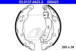 ATE 03.0137-0423.2 комплект тормозных колодок на RENAULT CLIO II (BB0/1/2_, CB0/1/2_)