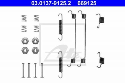ATE 03.0137-9125.2 комплектующие, тормозная колодка на RENAULT MEGANE I (BA0/1_)