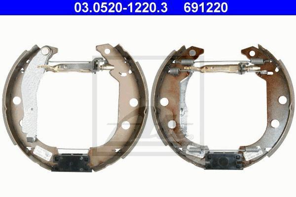 ATE 03.0520-1220.3 комплект тормозных колодок на PEUGEOT 405 I (15B)