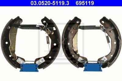 ATE 03.0520-5119.3 комплект тормозных колодок на OPEL CORSA C (F08, F68)