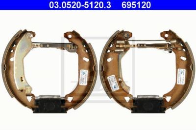 ATE 03.0520-5120.3 комплект тормозных колодок на FIAT PUNTO (176)