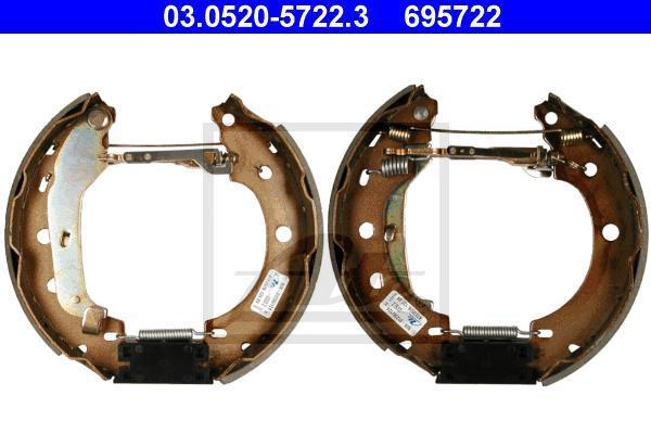 ATE 03.0520-5722.3 комплект тормозных колодок на NISSAN KUBISTAR (X76)