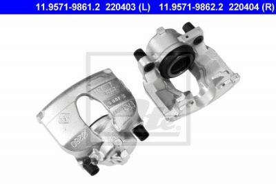 ATE 11.9571-9861.2 тормозной суппорт на RENAULT LAGUNA II (BG0/1_)