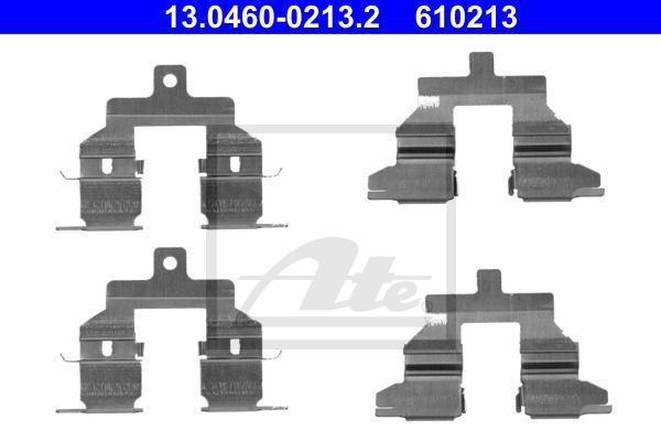 ATE 13.0460-0213.2 комплектующие, колодки дискового тормоза на NISSAN X-TRAIL (T31)