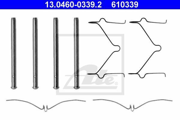 ATE 13.0460-0339.2 комплектующие, колодки дискового тормоза на MAZDA 323 C IV (BG)