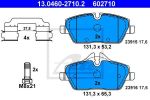 ATE Колодки передние OPEL Astra J/Insignia /для 17
