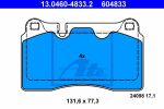 ATE 13.0460-4833.2 Колодки передние PORSCHE Cayenne/VW Touareg