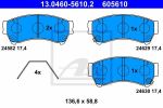 ATE 13.0460-5610.2 Колодки передние MAZDA 6 07-> (GSYD3328ZA)