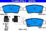 ATE 13.0460-5754.2 Колодки задние HONDA CRV III 2.0/2.4L all 07-> (43022SWWG02)