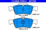 ATE 13.0460-7259.2 Колодки задние MB W204/W212 3.2/3.5L,3.0CDI/3.2CDI all 07->