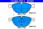 ATE 13.0460-7267.2 Колодки передние 5-Serie(F10/F11)/7-Serie(F01/F02) 08->