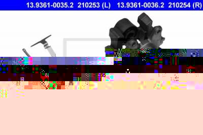 ATE 13.9361-0036.2 тормозной суппорт на MERCEDES-BENZ CLK (C208)