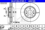 ATE 24.0126-0185.1 тормозной диск на RENAULT KADJAR