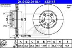 ATE 24.0132-0118.1 Диски торм.прав. VW TOUAREG 2.5-6.0 2002=> (330x32)