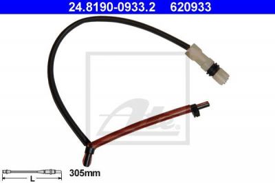 ATE 24.8190-0933.2 сигнализатор, износ тормозных колодок на PORSCHE BOXSTER (987)