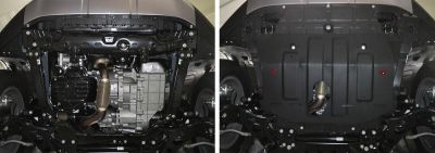 Автоброня 111.01914.1 111.01914.1 Защита картера + КПП + комплект крепежа, Geely Atlas 2018-, V - 2.0; 2.4