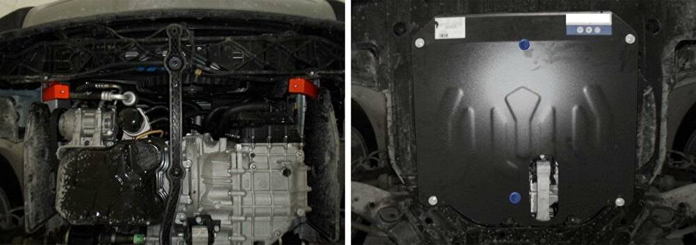 АвтоБРОНЯ Защита картера и КПП Hyundai Santa Fe (12-) 111023411 (111023411)