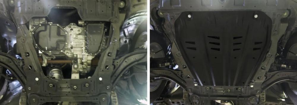 АВТОБРОНЯ Защита картера Nissan X-Trail/Quashqai/ Renault Koleos V-2,0; 1,2 (111.04158.1)