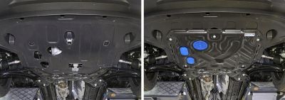 Автоброня 11123601 Защиты двигателя и КПП Hyundai Creta картер + КПП, V - 1.6; 2,0 (2016-)