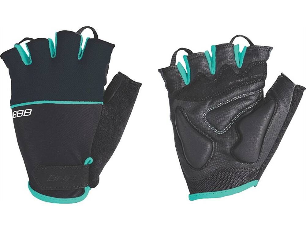 Перчатки велосипедные BBB Omnium black/celeste (BBW-47) (US:S)