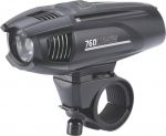 Фонарь передний BBB Strike 760 lumen LED black rechargealbe lithium ion 2600mAh battery (BLS-74) (б/р)